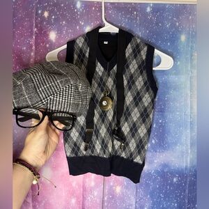 New without tags boys old man accessories includes foldable cane